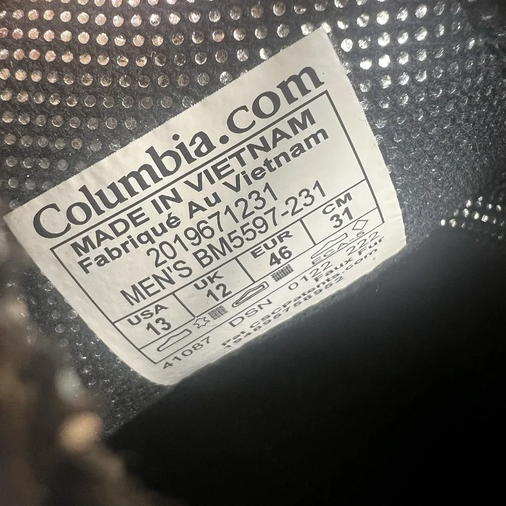 Columbia Fairbanks Rover Chelsea Boots Men's 13 Brown Waterproof 200G BM5597